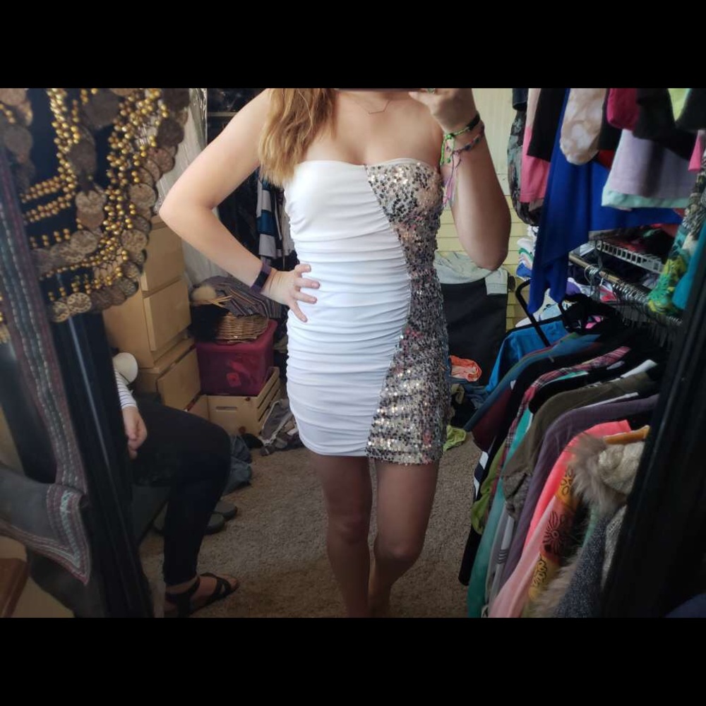 White homecoming dress